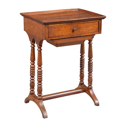 Lot 130 - English Provincial Walnut Work Table Height 24...