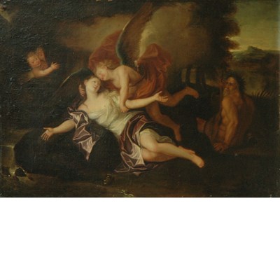 Lot 52 - Manner of Angelika Kauffmann Cupid and Psyche...
