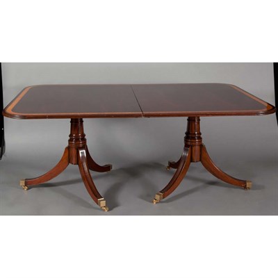 Lot 380 - George III Style Banded Mahogany...