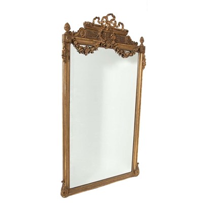 Lot 261 - Louis XVI Style Gold Painted Mirror Height 60...