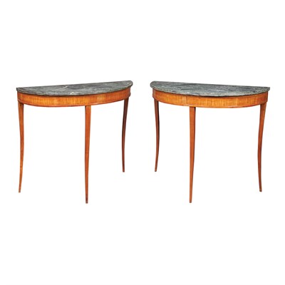 Lot 503 - Pair of Northern Italian Neoclassical Birch...