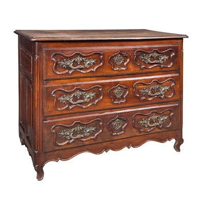 Lot 165 - Provincial Louis XV Gilt-Metal Mounted Walnut...