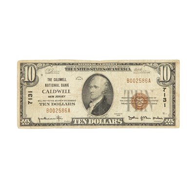Lot 263 - U.S. Bank Note, $10 1929 National, Type 1....