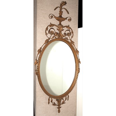 Lot 207 - George III Style Gilt-Wood Mirror Height 57...
