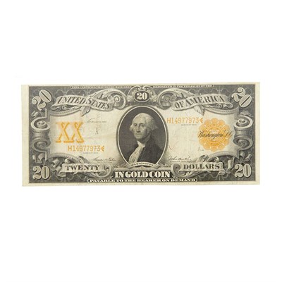 Lot 277 - U.S. Bank Note, $20 1906 Gold Certificate, Fr....