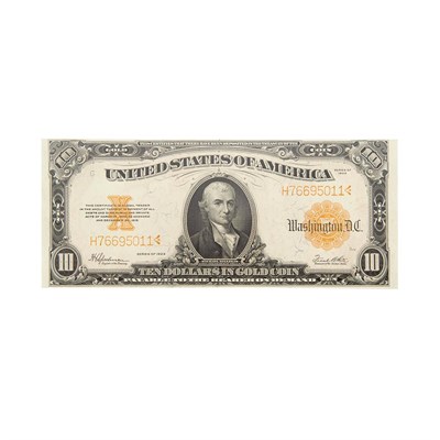 Lot 267 - U.S. Bank Note, $10 1922 Gold Certificate, Fr....