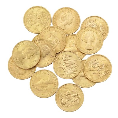 Lot 183 - Great Britain, New Sovereigns Group of fifteen...