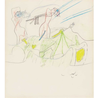 Lot 189 - Matta Chilean, 1911-2002 Untitled Signed Matta...