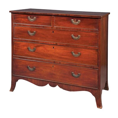 Lot 418 - George III Mahogany Chest of Drawers Late 18th...