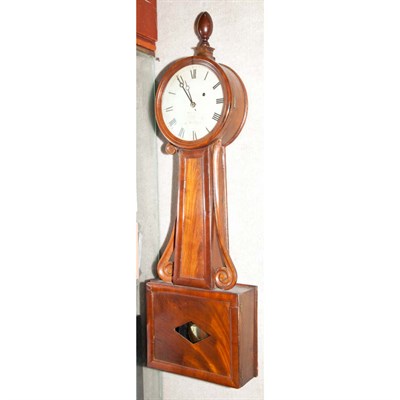Lot 347 - Victorian Mahogany Banjo Clock Height 33 inches.