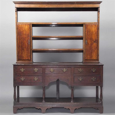 Lot 457 - Welsh Oak Cupboard Late 18th/early 19th...
