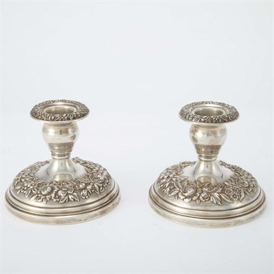 Lot 281 - Pair of S. Kirk & Son Sterling Silver Low...