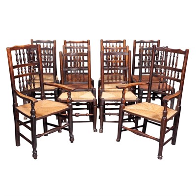 Lot 518 - Assembled Set of Twelve Provincial George II...