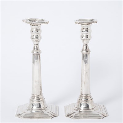 Lot 470 - Pair of Wallace Sterling Silver Candlesticks...