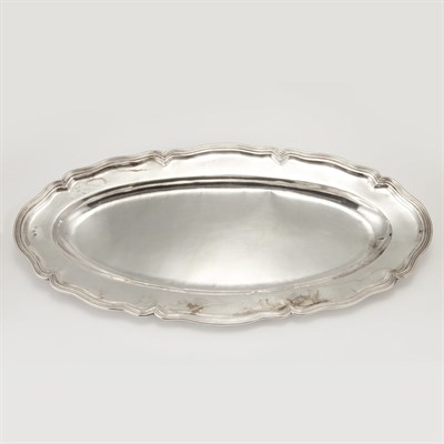 Lot 182 - Austro-Hungarian Silver Fish Platter Of shaped...