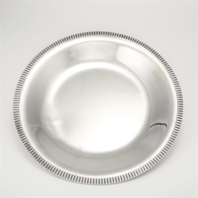 Lot 190 - Continental Sterling Silver Tray Wilkens,...