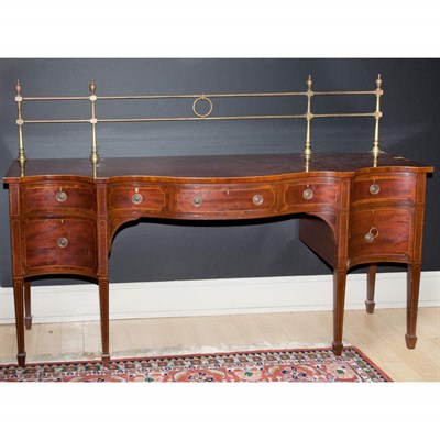 Lot 347 - George III Style Mahogany Sideboard Height 50...