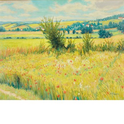 Lot 63 - Andre Vignoles French, b. 1920 Les Bles...