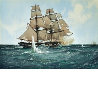 Lot 19 - Montague Dawson British, 1890-1973 Chasing the...