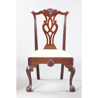 Lot 188 - Chippendale Mahogany Side Chair Philadelphia,...