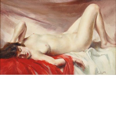 Lot 62 - Paul Sieffert French, 1874-1957 Reclining Nude...