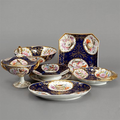 Lot 164A - English Porcelain Dessert Service Early 19th...