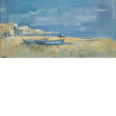 Lot 48 - H. Magre French, 20th Century Fishing Boats at...