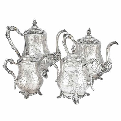 Lot 248 - William Gale & Sons Silver Coffee and Tea...