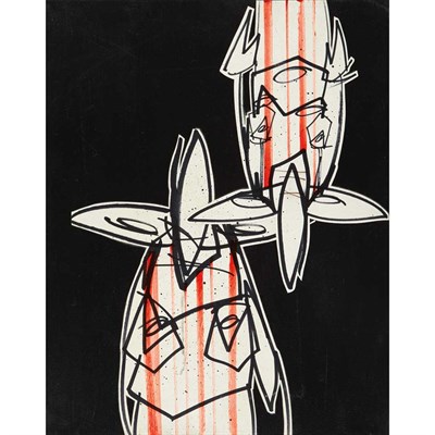 Lot 279 - Futura 2000 American, b. 1955 Untitled (Double...