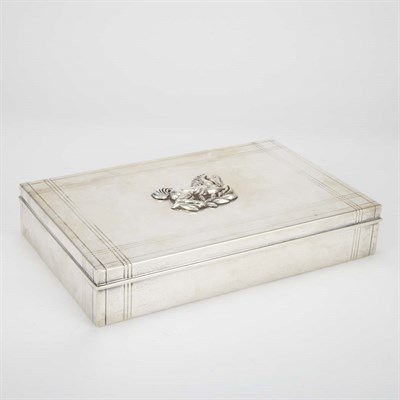 Lot 298 - Tiffany & Co. Makers Sterling Silver Cigar Box...
