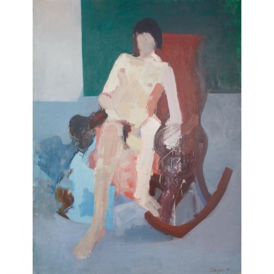 Lot 193 - Herbert Schiffrin American, b. 1944 Nude in...