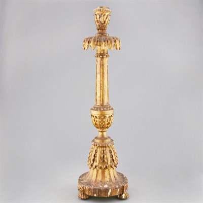 Lot 252 - Neoclassical Style Gilt-Wood Candlestick...