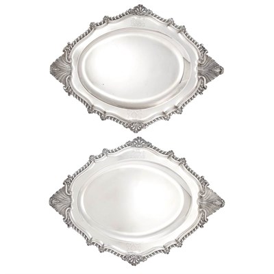 Lot 281 - Pair of George IV Silver Platters Philip...