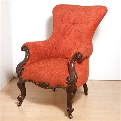 Lot 170 - Victorian Mahogany Parlor Chair