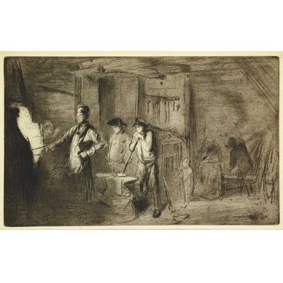 Lot 694 - James Abbott McNeill Whistler THE FORGE (K. 68;...