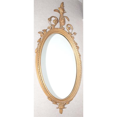 Lot 474 - George III Style Gilt-Wood Mirror Height 51...
