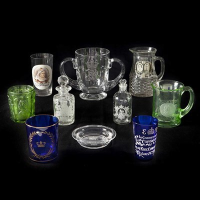 Lot 107 - Group of Royal Commemorative Glassware...