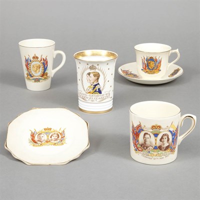 Lot 127 - Group of Five King George VI and Elizabeth...