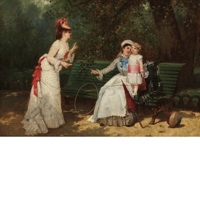 Lot 21 - Charles Desire Hue French, 1825-1883 Afternoon...