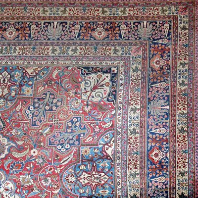 Lot 458 - Mashad Carpet East Persia, dated 1343 AH/1925...