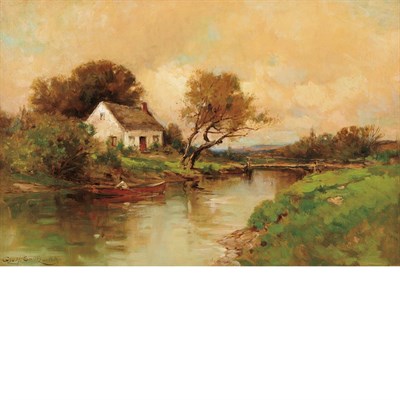 Lot 334 - George Henry Smillie American, 1840-1921 House...