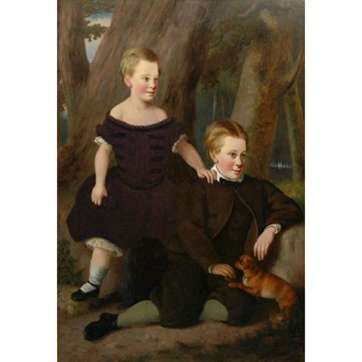 Lot 82 - Thomas Grimshaw British, 19th Century Portrait...