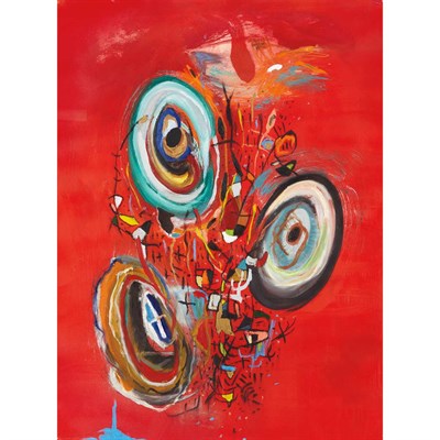 Lot 223 - Danny Simmons American, b. 1954 Red Hot Voodoo,...
