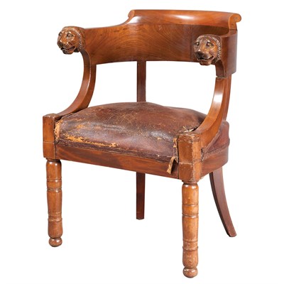 Lot 370 - Restauration Mahogany Fauteuil de Bureau...