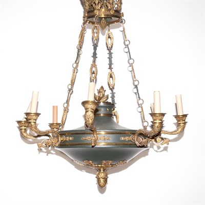 Lot 388 - Empire Style Gilt and Patinated Bronze...