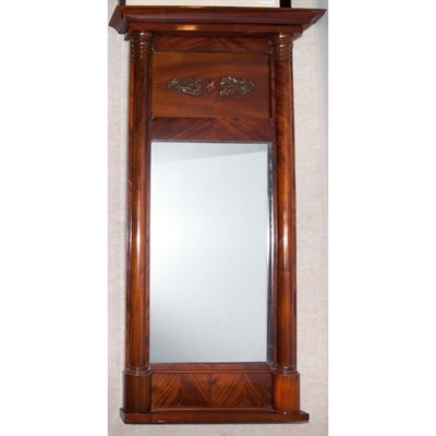 Lot 320 - Biedermeier Style Mahogany Mirror Height 46...