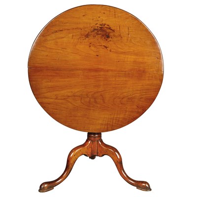 Lot 540 - George II Walnut and Mahogany Tilt-Top Table...