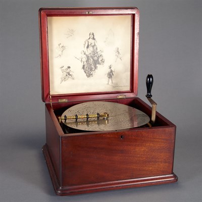 Lot 270 - Regina Mahogany Music Box Late 19th century...