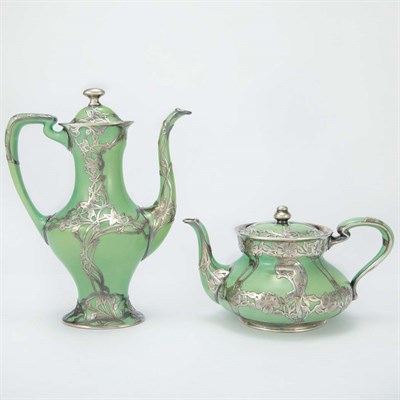 Lot 282 - Lenox Ceramic Arts Company Silver Overlay...