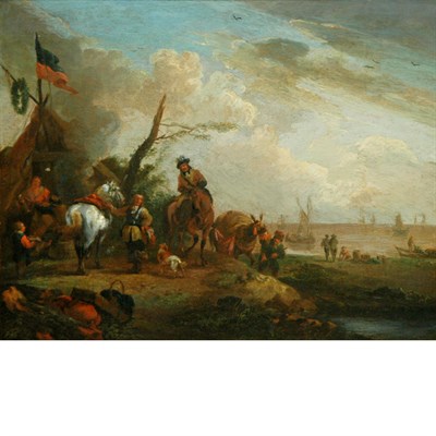 Lot 23 - Attributed to Jan Wouwermans A Stop on the...